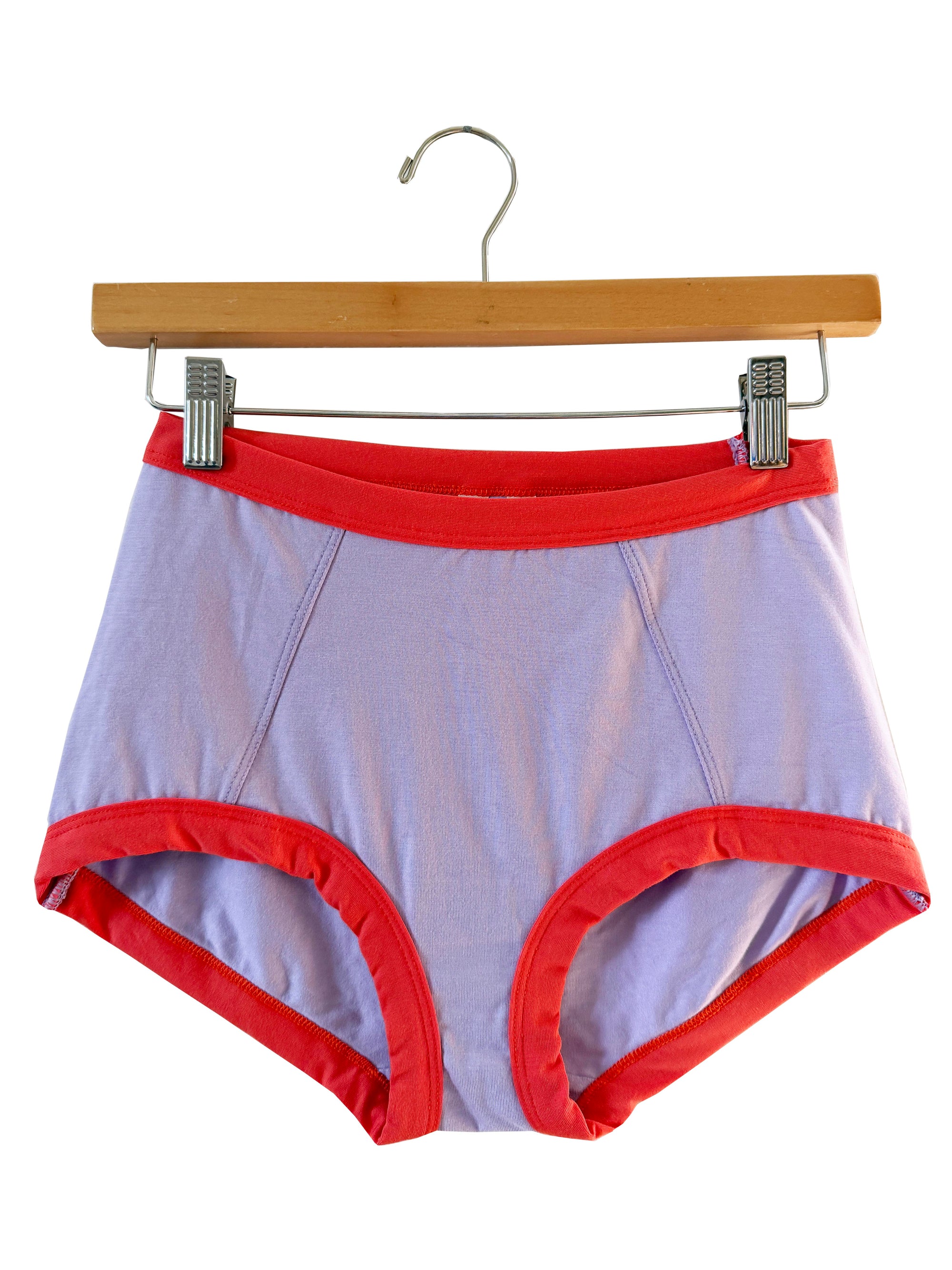 High Waisted Lilac/Hot Coral