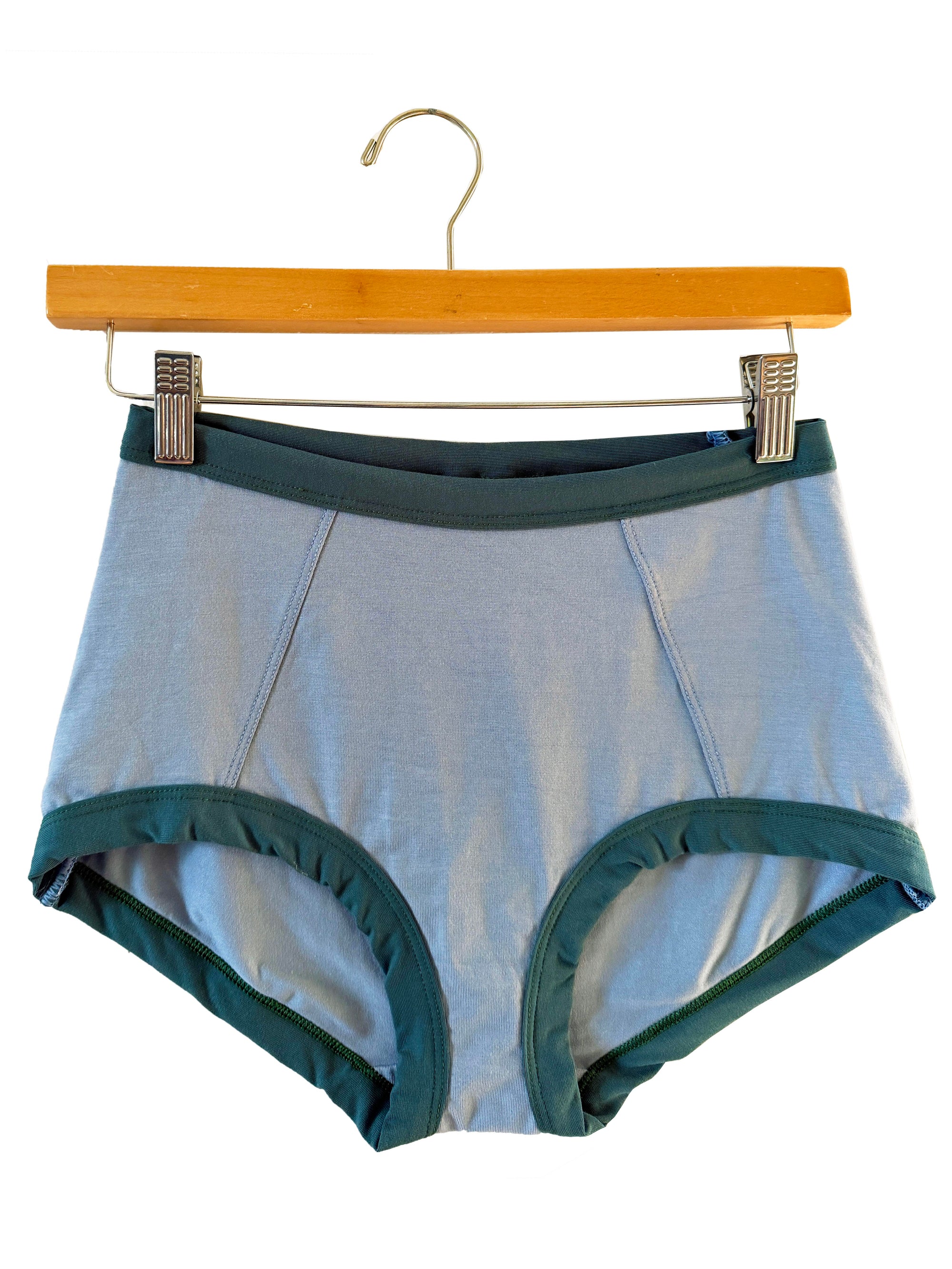 High Waisted Cloudy/Hazy Teal