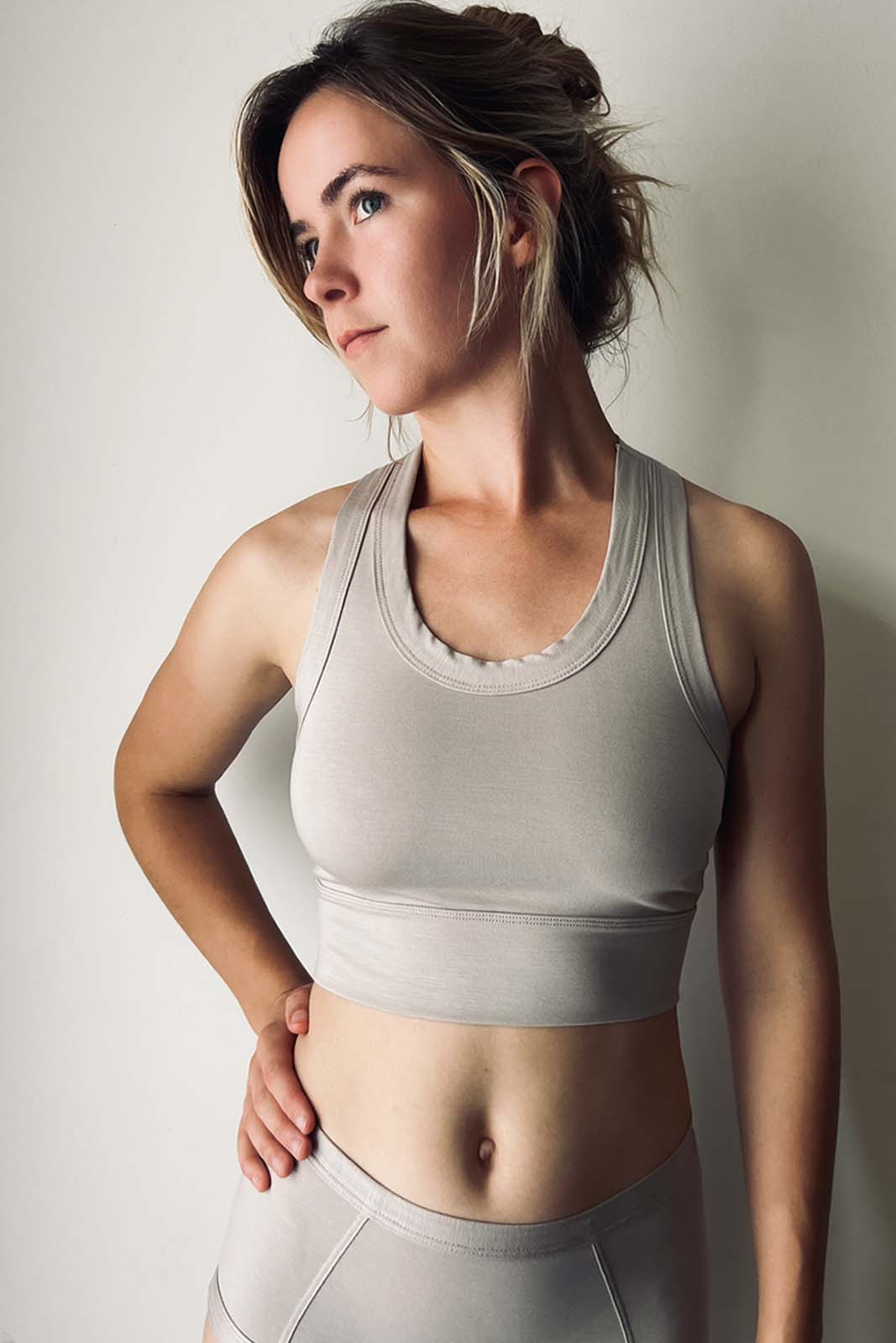 Stone Racerback Bralette